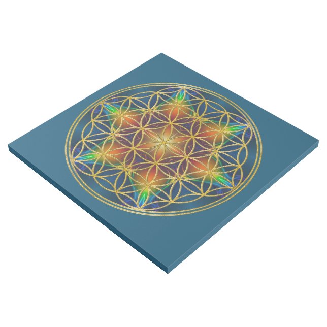FLOWER OF LIFE - Fractal Blossom 1 Gallery Wrap (3/4)