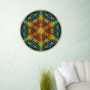 FLOWER OF LIFE - Fractal Blossom 1 Wall Decal