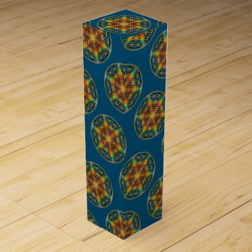 FLOWER OF LIFE _ Fractal Blossom 1 Wine Box