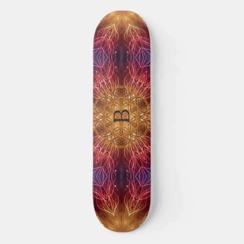 Flower of Life  Fractal Personalized Spiritual Skateboard Deck