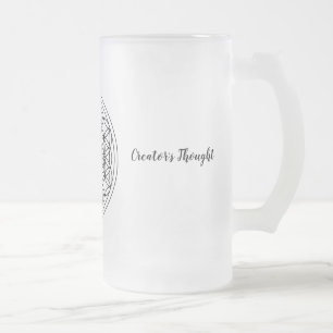 Flower of Life Frosted Mug 16 oz