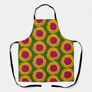 Flower Of Life - Geometric Blossom 4 Apron