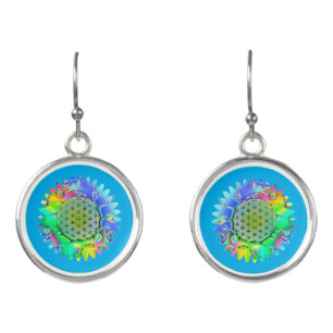 Flower Of Life - Geometric Blossom 5 Earrings
