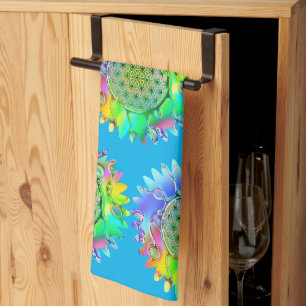 Flower Of Life - Geometric Blossom 5 Kitchen Towel