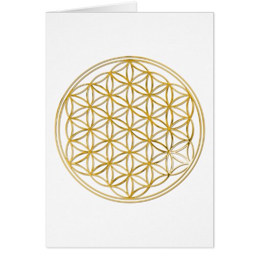 FLOWER OF LIFE - gold Cards (Front)