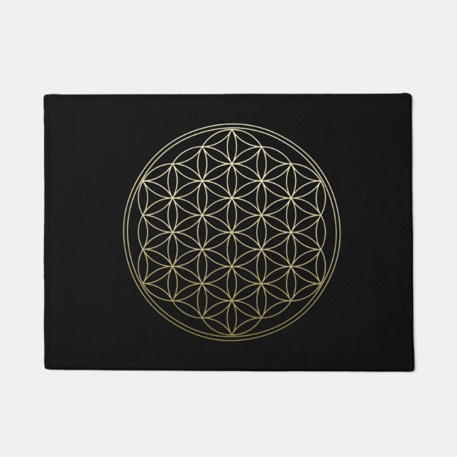 Flower of life gold doormat (Front)