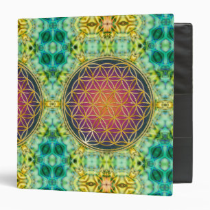 Flower Of Life - gold - fractal 1 Binder