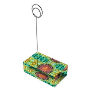 Flower Of Life - gold - fractal 2 Table Number Holder
