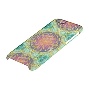 Flower Of Life - gold - fractal 2 Clear iPhone 6/6S Case