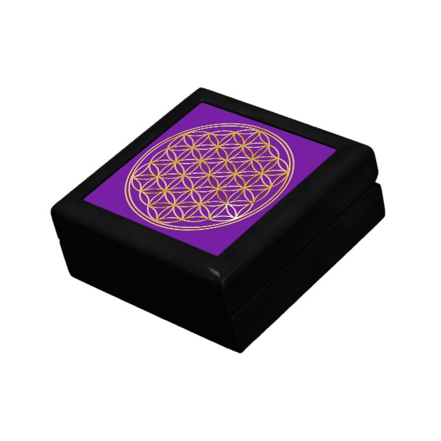 FLOWER OF LIFE - gold Gift Box (Side)