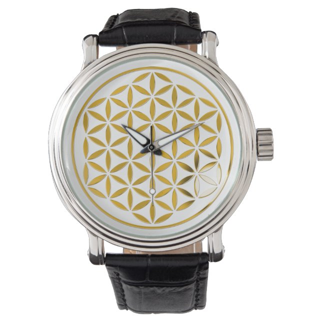 Flower of Life - gold - stamp Watch (Front)