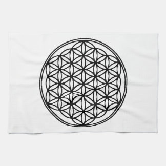 Flower Of Life Grid Kitchen Towel