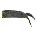 Flower Of Life - Grid Pattern Gold Silver Tie Headband at Zazzle