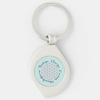 Flower of Life Ho'oponopono Keychain