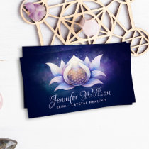 Flower of life in lotus flower - Cosmic Flow Business Card