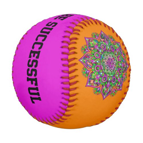 Flower Of Life _ Indian Mandala 1 Baseball