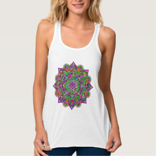 Flower Of Life - Indian Mandala 1 Tank Top