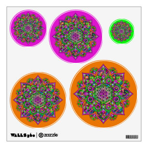 Flower Of Life - Indian Mandala 1 Wall Decal