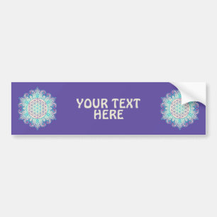 Flower Of Life - Indian Mandala 2 Bumper Sticker
