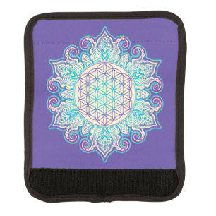 Flower Of Life - Indian Mandala 2 Luggage Handle Wrap