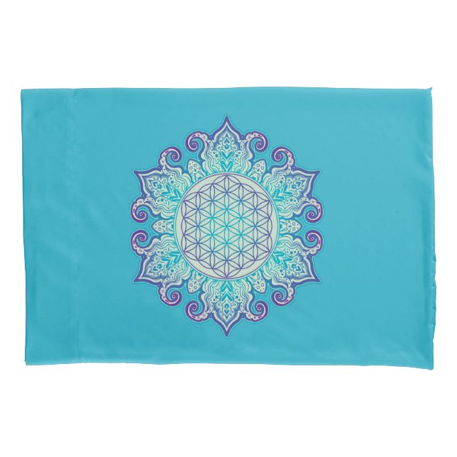 Flower Of Life - Indian Mandala 2 Pillow Case (Front)