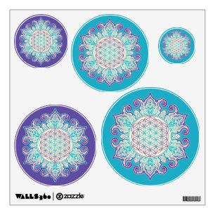 Flower Of Life - Indian Mandala 2 Wall Decal