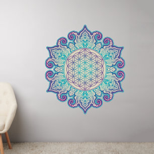 Flower Of Life - Indian Mandala 2 Wall Decal
