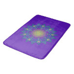 Flower Of Life - Indian Mandala 3 Bath Mat