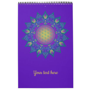 Flower Of Life - Indian Mandala 3 Calendar