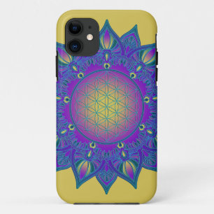 Flower Of Life - Indian Mandala 3 iPhone 11 Case
