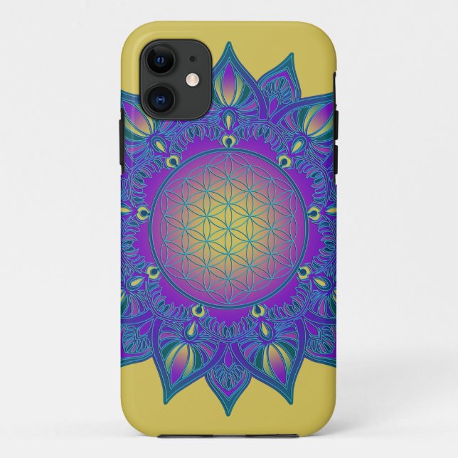 Flower Of Life - Indian Mandala 3 Case-Mate iPhone Case (Back)