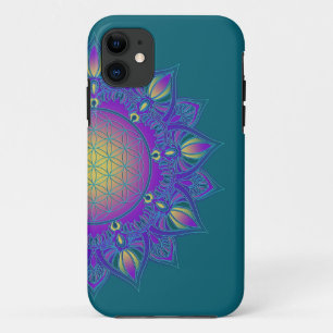 Flower Of Life - Indian Mandala 3 iPhone 11 Case