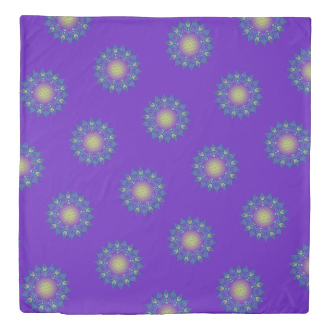 Flower Of Life - Indian Mandala 3 Duvet Cover (Front)