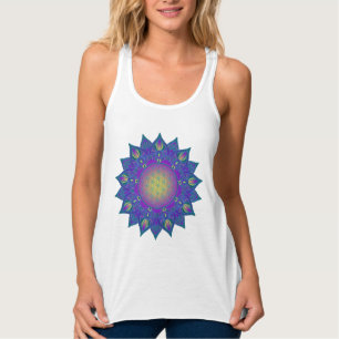 Flower Of Life - Indian Mandala 3 Tank Top