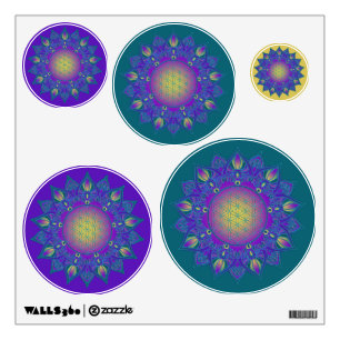 Flower Of Life - Indian Mandala 3 Wall Decal