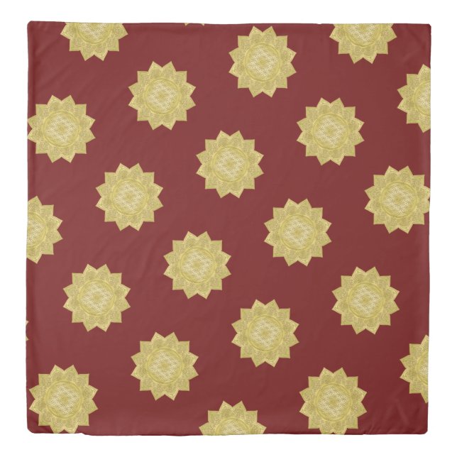 Flower Of Life - Indian Mandala 4 Duvet Cover (Front)