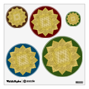 Flower Of Life - Indian Mandala 4 Wall Decal