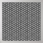 Flower Of Life Intricate Weave #3 Poster