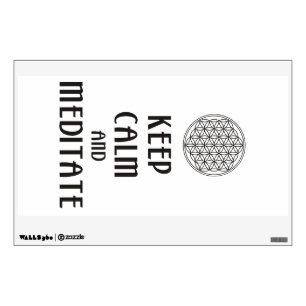 Flower of Life - KEEP CALM and MEDITATE Wall Decal