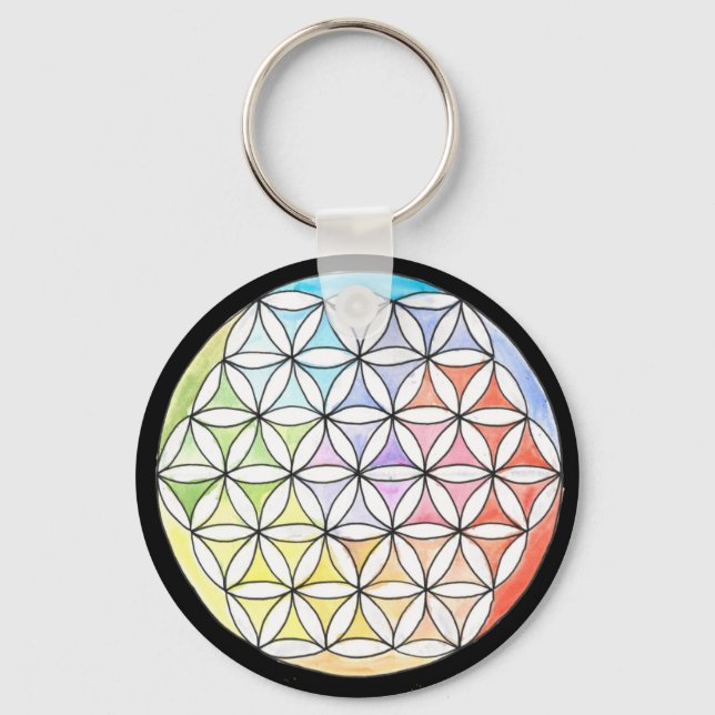 flower of life  keychain (Front)