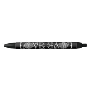 Flower Of Life - LOVE lettering tattoo white Pen