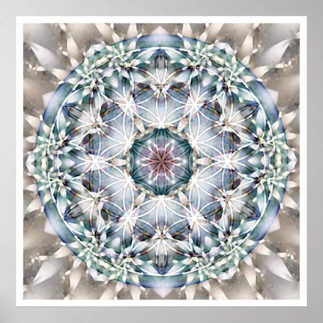 Flower of Life Mandala 1 Poster (Front)