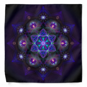 Flower Of Life Mandala Bandana