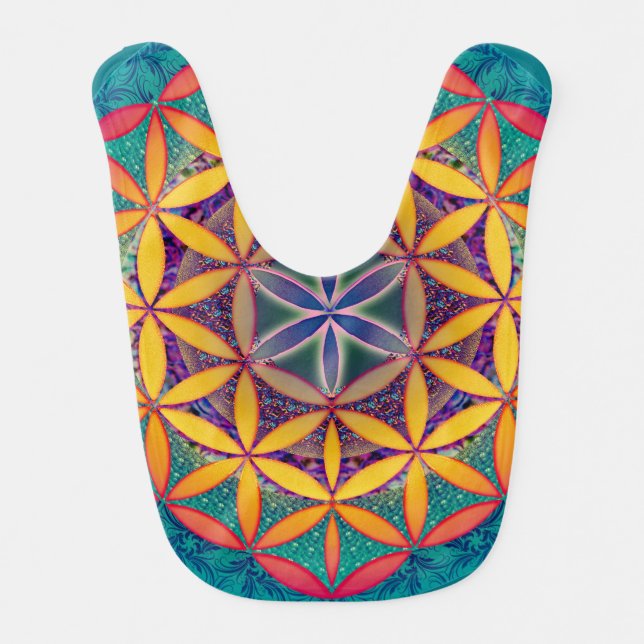 Flower of Life Mandala Bib (Front)