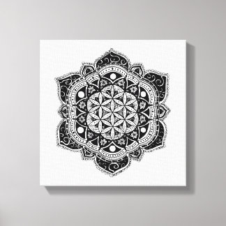 Flower of life Mandala Canvas Print
