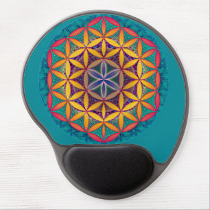 Flower of Life Mandala Gel Mouse Pad