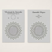 Flower of Life - Mandala grey green (Front & Back)