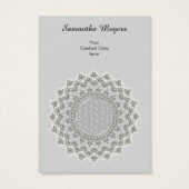 Flower of Life - Mandala grey green (Back)