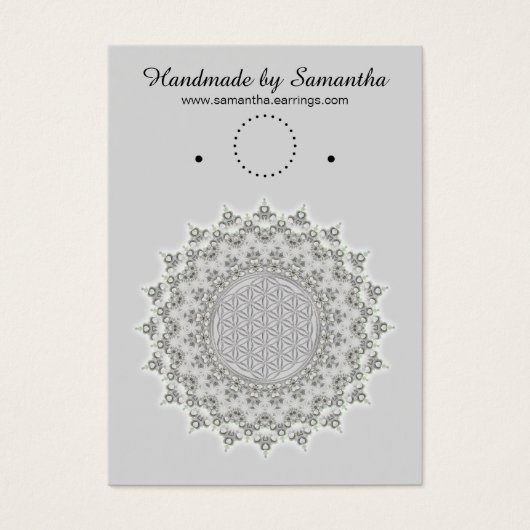 Flower of Life - Mandala grey green (Front)