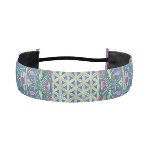 Flower Of Life _ Mandala India Style 1 Athletic Headband